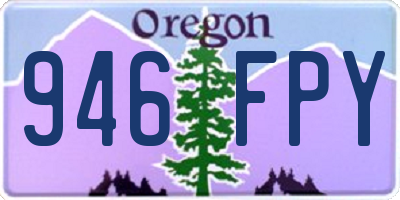 OR license plate 946FPY