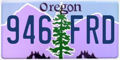 OR license plate 946FRD