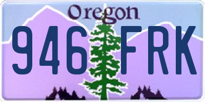 OR license plate 946FRK