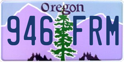 OR license plate 946FRM