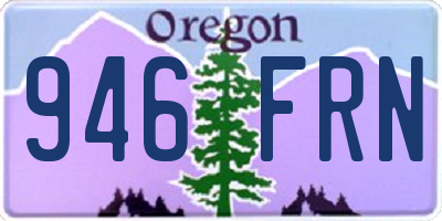 OR license plate 946FRN