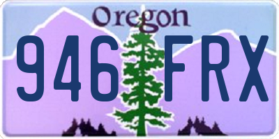 OR license plate 946FRX