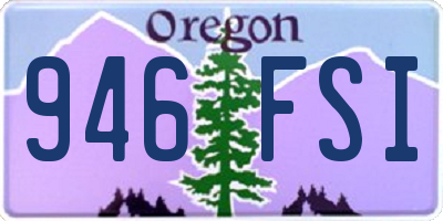 OR license plate 946FSI