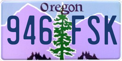OR license plate 946FSK