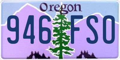 OR license plate 946FSO