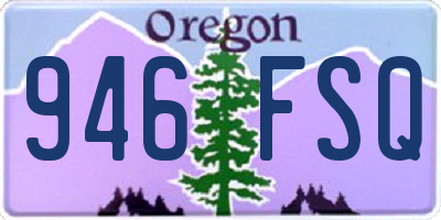 OR license plate 946FSQ