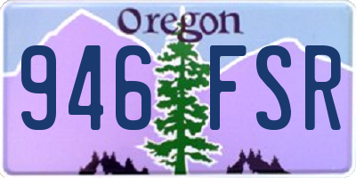 OR license plate 946FSR
