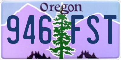 OR license plate 946FST