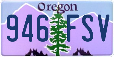 OR license plate 946FSV