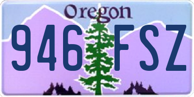 OR license plate 946FSZ