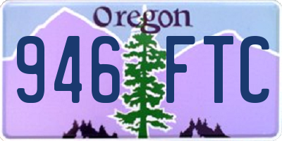OR license plate 946FTC