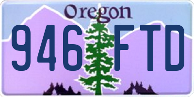 OR license plate 946FTD