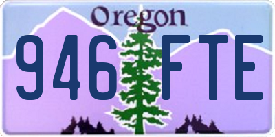 OR license plate 946FTE