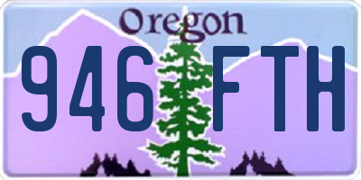 OR license plate 946FTH