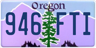 OR license plate 946FTI