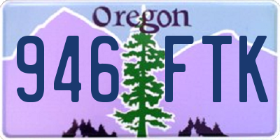 OR license plate 946FTK