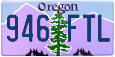 OR license plate 946FTL