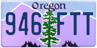 OR license plate 946FTT