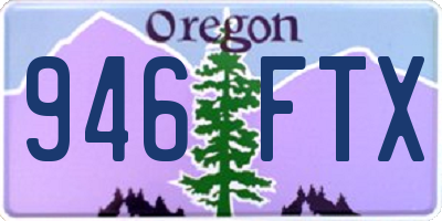 OR license plate 946FTX