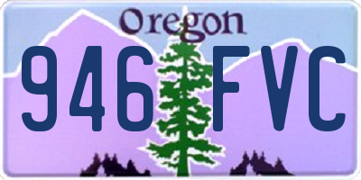 OR license plate 946FVC
