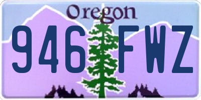 OR license plate 946FWZ