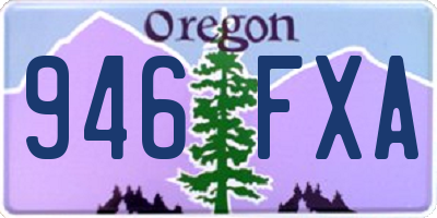OR license plate 946FXA