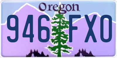 OR license plate 946FXO