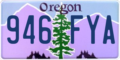 OR license plate 946FYA