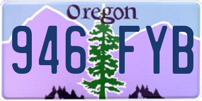 OR license plate 946FYB