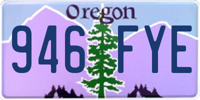 OR license plate 946FYE