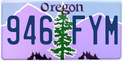 OR license plate 946FYM