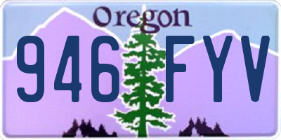 OR license plate 946FYV
