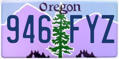 OR license plate 946FYZ