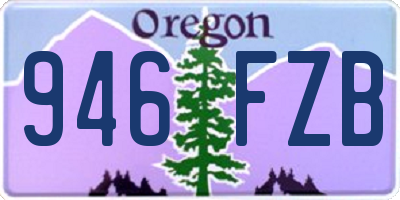 OR license plate 946FZB