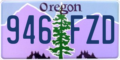 OR license plate 946FZD