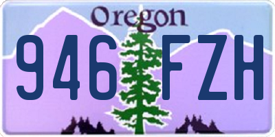 OR license plate 946FZH