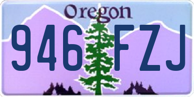OR license plate 946FZJ