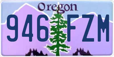 OR license plate 946FZM