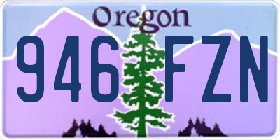 OR license plate 946FZN