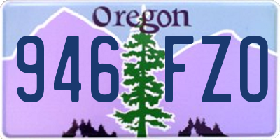 OR license plate 946FZO