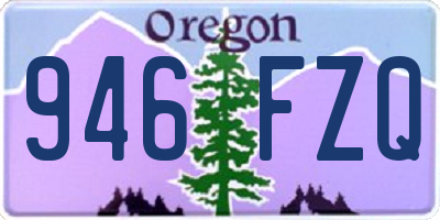 OR license plate 946FZQ