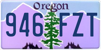 OR license plate 946FZT