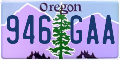 OR license plate 946GAA