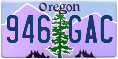 OR license plate 946GAC