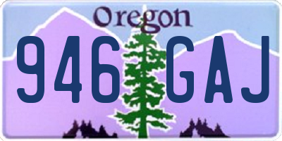 OR license plate 946GAJ