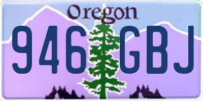 OR license plate 946GBJ