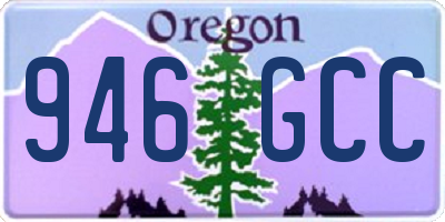 OR license plate 946GCC