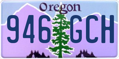 OR license plate 946GCH