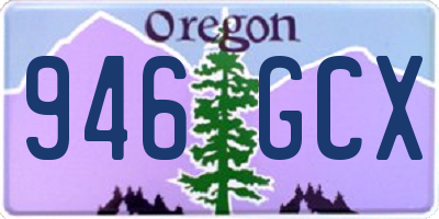 OR license plate 946GCX