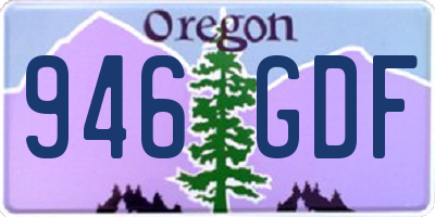 OR license plate 946GDF